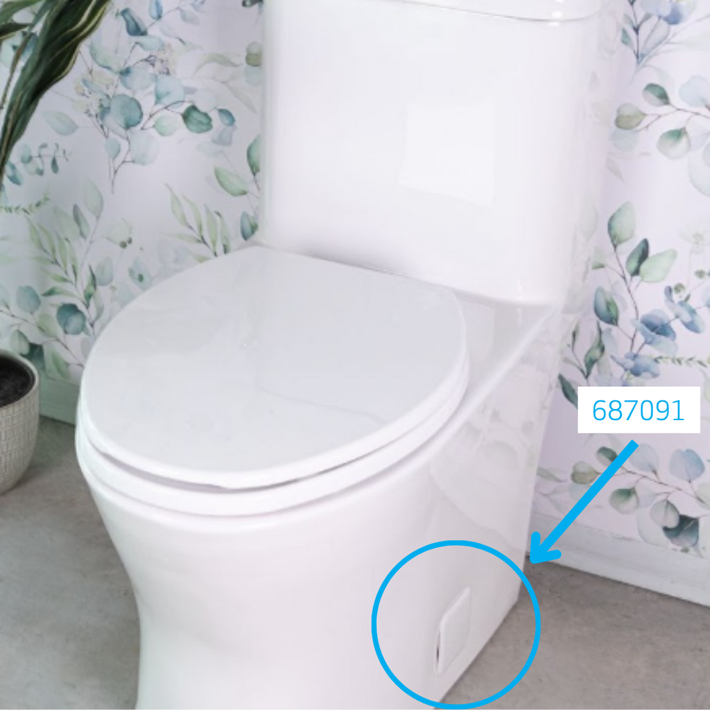 687091W Replacement Side Covers for Bolt Access Panels on fluid Toilet ...