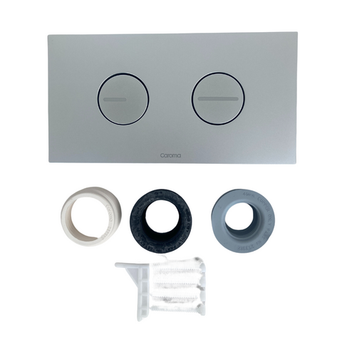 237010S  Invisi II Round dual-flush Button Panel Pack in Satin