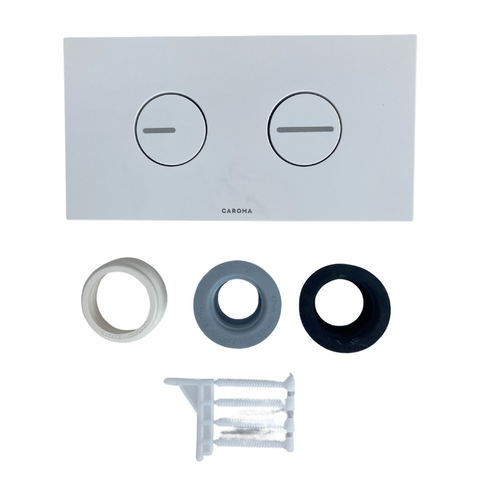 237010W  Invisi II Round dual-flush Button Panel Pack in White