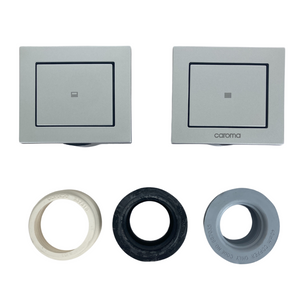 237023S  Invisi II dual-flush Button Panel Pack in Satin