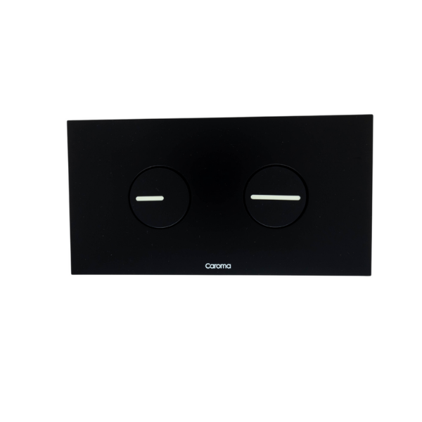 237010MB Invisi II Round dual-flush Button Panel Pack in Matte Black