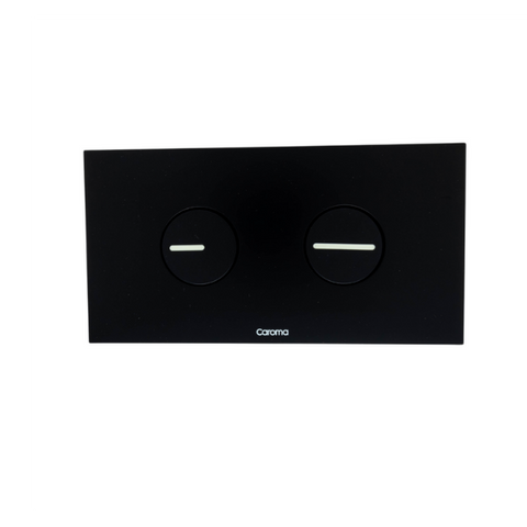 237010MB Invisi II Round dual-flush Button Panel Pack in Matte Black